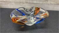 Heavy Art Glass Bowl 7"