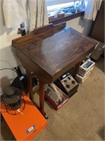 small writing desk antique flip top, chalk board