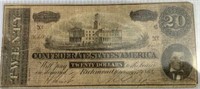 Feb 17th, 1864 Richmond Twenty Dollars