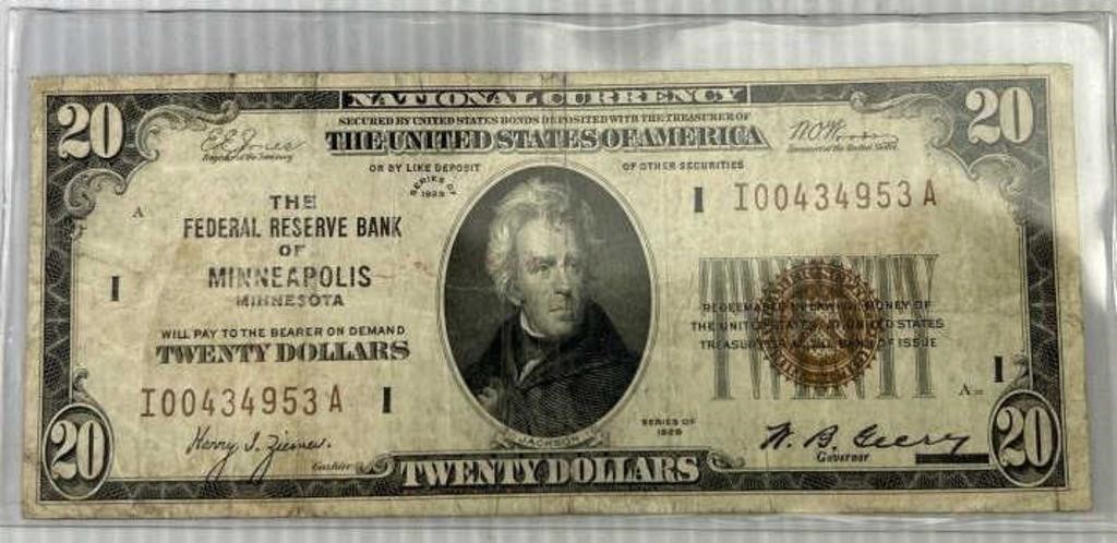 Silver coin & Paper Currency Online Auction