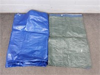 Lot Of 2 Used Tarps Appx 6x8