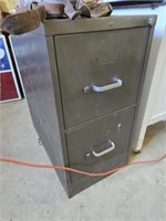 2 drawer metal filing cabinet
