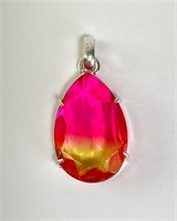 Large Gorgeous Watermelon Tourmaline Pendant 9 Gr