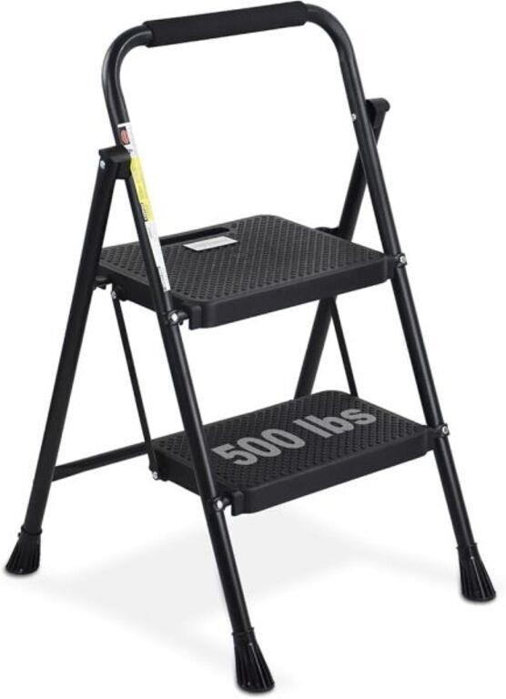 HBTower 2 Step Stool for Adults, Folding Step