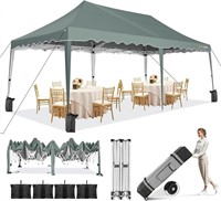 HOTEEL 10x20 Pop Up Canopy Tent for Parties  Grey