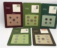 5 Coins Of All Nations Coin & Stamp Sets