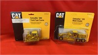 2 CATERPILLAR ERTL   PLAY TOYS, TRACTOR AND ROAD