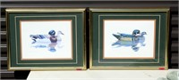 Pair of Signed Duck Prints by Richard Sloan