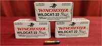 Winchester Wildcat .22 LR Ammo 3 boxes, Qty 150