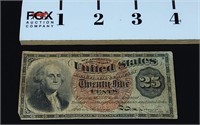 Approved 1863 - 25 Cent Fractional Currency Note