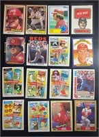 (16) Reds Pete Rose Baseball Cards
