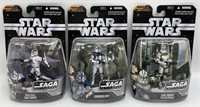 (3) 2006 Star Wars Saga Collection Action Figure