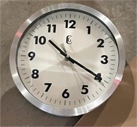 NICKEL CASE WALL CLOCK