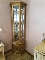CURIO CABINET WITH PERFUME