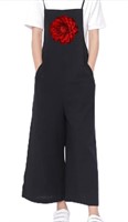 YESNO Women Long Casual Loose Bib Pants Overalls