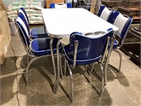 Nostalgic Vitro Chrome Table & 6 Chairs