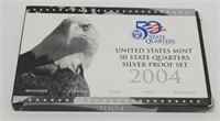 2004 U.S. 50 State Quarters Silver Proof Set