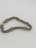 Vintage bracelet with hearts marked 925