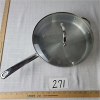 12 Inch Stainless Frying Pan with Lid