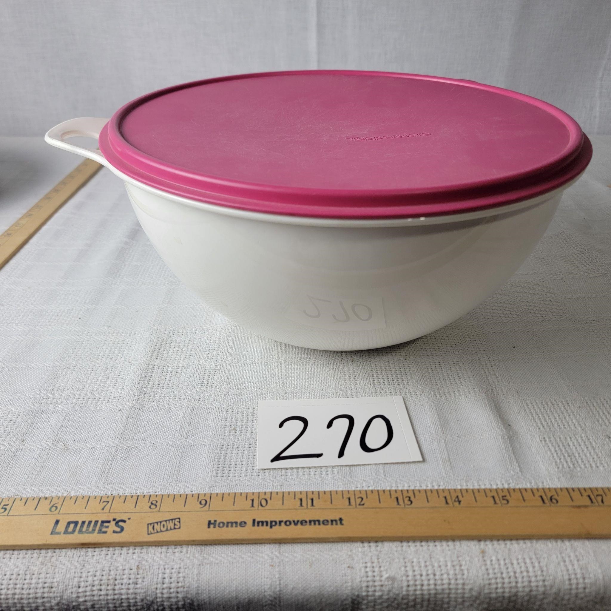 Large Tupperware Bowl with Lid