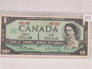 1867-1967 $1 CANADA UNCL