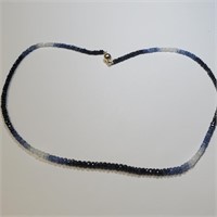 $1200 10K  Sapphire 16"(36ct) Necklace