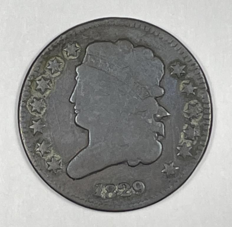 1829 Classic Head Half Cent 1/2c Good G details