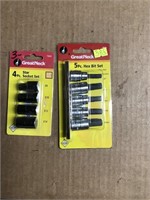 greatneck 4 pc star socket set plus 5 pc hex bits