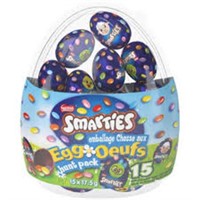 Smarties Easter Eggs. See in-house photos for