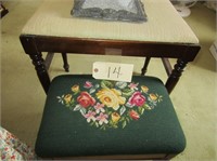 embroidery stool, wood bench/stool