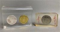 Early Epoxy Coins and Tokens Lot