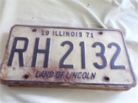1971 IL. License Plate