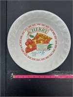 NICE Pie dish vintage Cherry and directions