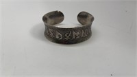 Vintage Tibetan Silver Cuff Bracelet