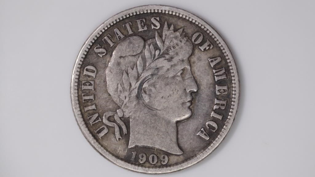 1909-S Liberty Head Barber Dime