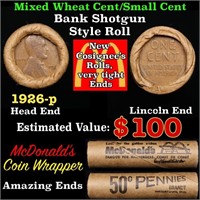 Lincoln Wheat Cent 1c Mixed Roll Orig Brandt McDon