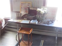 Group of Decorative Accessories, Wood Stand, etc.