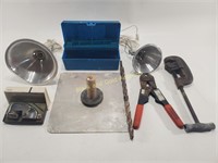 Various Tools, Toolbox, Lights, & More