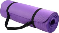 Signature Fitness Extra Thick Yoga Mat  Purple