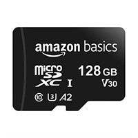 Amazon Basics 128GB microSDXC Memory Card with