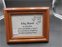 Framed Aunt Saying Photo