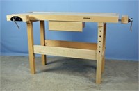 WhiteGate Woodworking Bench with Two Vises