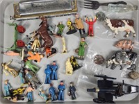 METAL SOLDIERS, WM KRATT HARMONICA, TOYS