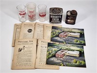 FIRE CO. MUGS, TINS , WALTER MOYER BOOKS, MAGS.