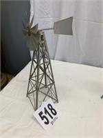 vintage miniature windmill 17"T