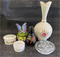 Lenox USA Bud Vase, Flower Frog & More