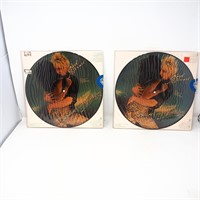 2 X Rod Stewart Blondes Have More Fun Pic Disc LP