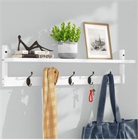 Wall Hooks with Shelf | Entryway Hanging hooks