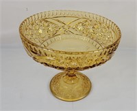 Large Amber Glass Centerpiece/ Fruit Bowl