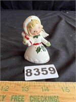 Antique Napco Christmas Girl Bell